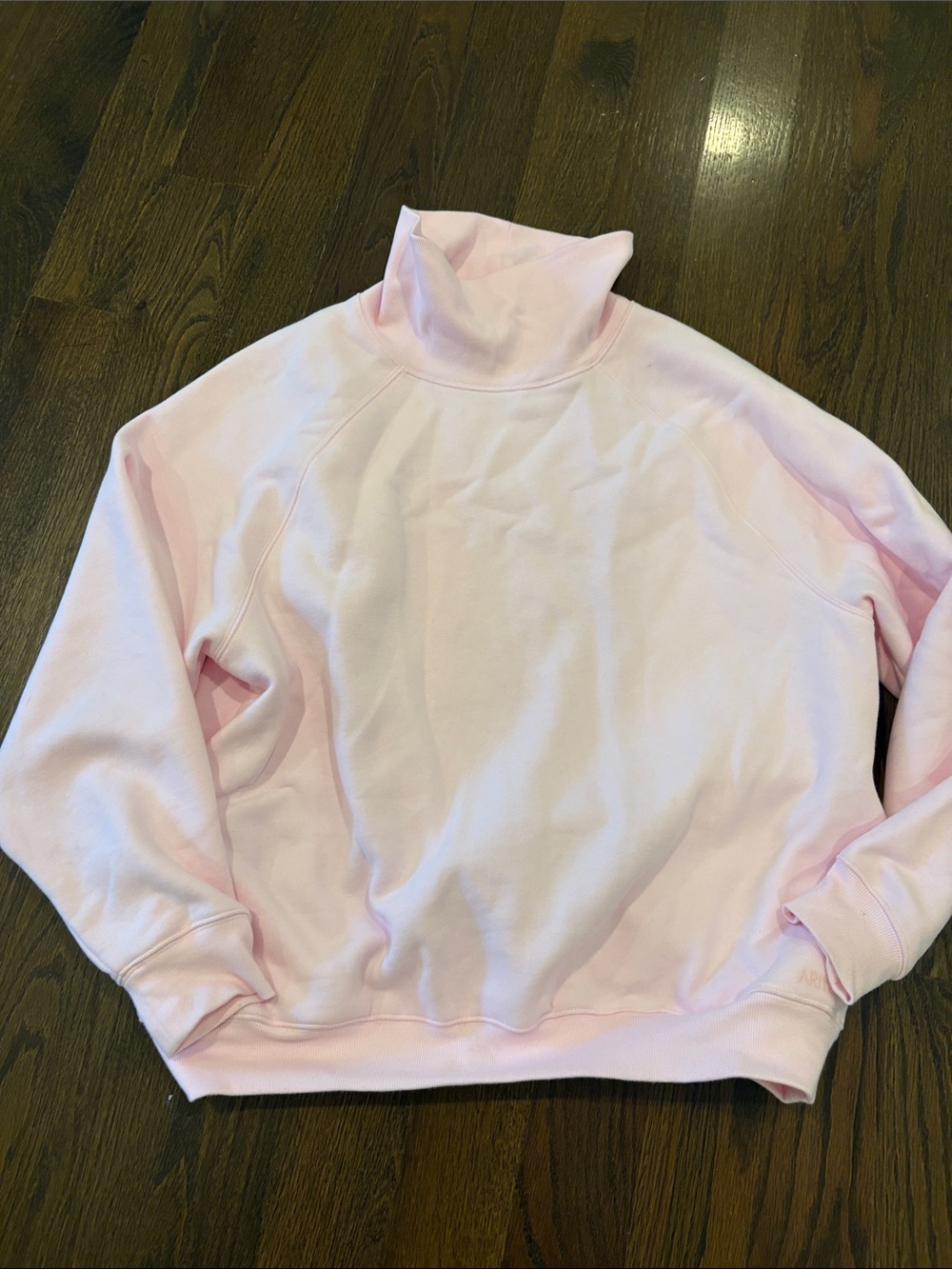 Aritzia Light Pink Turtleneck Sweatshirt